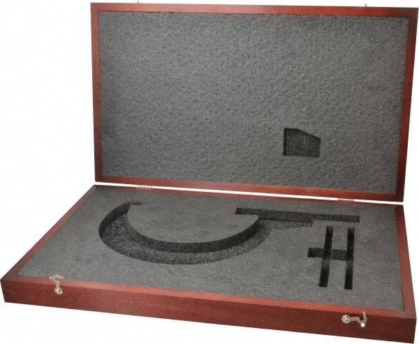 Starrett - Micrometer Case - 7" Max Measurement, Use with 216 & 216M Series Digital Micrometers - Americas Industrial Supply