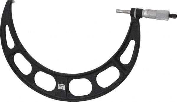 Starrett - 10 to 11" Range, 0.001" Graduation, Mechanical Outside Micrometer - Ratchet Stop Thimble, Accurate to 0.00025" - Americas Industrial Supply
