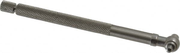 Starrett - 5/16 to 1/2 Inch, 4.2 Inch Overall Length, Telescoping Gage - 2-3/8 Inch Long Handle, Satin Chrome Finish - Americas Industrial Supply