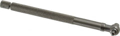 Starrett - 5/16 to 1/2 Inch, 4.2 Inch Overall Length, Telescoping Gage - 2-3/8 Inch Long Handle, Satin Chrome Finish - Americas Industrial Supply