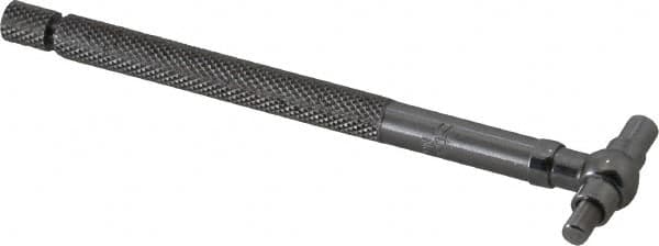 Starrett - 1/2 to 3/4 Inch, 4.2 Inch Overall Length, Telescoping Gage - 2-3/8 Inch Long Handle, Satin Chrome Finish - Americas Industrial Supply