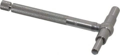 Starrett - 1-1/4 to 2-1/8 Inch, 3 Inch Overall Length, Telescoping Gage - 2-3/8 Inch Long Handle, Satin Chrome Finish - Americas Industrial Supply
