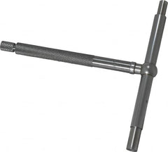 Starrett - 3-1/2 to 6 Inch, 3 Inch Overall Length, Telescoping Gage - 3-1/4 Inch Long Handle, Satin Chrome Finish - Americas Industrial Supply