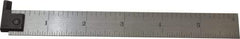 Starrett - 6" Long, 1/64, 1/32, 1/16, 1/8" Graduation, Rigid Spring Steel Rule - 4R Graduation Style, 3/4" Wide, Silver - Americas Industrial Supply