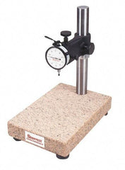 Starrett - Granite (Base), Rectangular Base, Comparator Gage Stand - 14" High, 12" Base Length x 8" Base Width x 2" Base Height, Includes Holder - Americas Industrial Supply