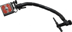 Starrett - 1-7/8" Long x 1" Wide x 1-15/16" High Magnetic Indicator Base with On/Off Switch - 3" Rod Length, Flexible Arm - Americas Industrial Supply