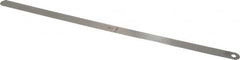 Starrett - 0.017 Inch Thick x 1/2 Inch Wide x 12 Inch Leaf Length, Parallel Feeler Gage - Tempered Steel - Americas Industrial Supply