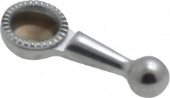 Starrett - 3mm Ball Diam, Steel, Ball Test Indicator Contact Point - 5/32" Contact Point Length, Use with Starrett 711 Series Last Word Dial Test Indicators - Americas Industrial Supply