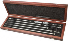Starrett - 4 to 32 Inch Range, Satin Chrome Coated, Mechanical Inside Tubular Micrometer - 0.001 Inch Graduation, 0.0001 Inch Accuracy - Americas Industrial Supply