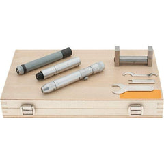 Starrett - 2 to 12", Mechanical Inside Micrometer Set - 0.001" Graduation, Plain Thimble, Includes Case - Americas Industrial Supply