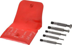 Starrett - 1/8 to 1/2 Inch Measurement, Small Hole Gage Set - 2 Inch Long, Full Ball, Includes Case - Americas Industrial Supply