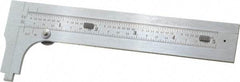 Starrett - 0 to 4-3/4" Stainless Steel Vernier Caliper - 1/64 & 1/32" Graduation, 1-3/8" Jaw Depth, 0.005" Accuracy, Includes Inside Diameter, Outside Diameter - Americas Industrial Supply
