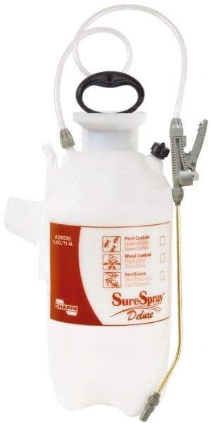 Chapin - 3 Gal Chemical Safe Garden Hand Sprayer - Polyethylene Tank, Funnel Mouth, Reinforced Hose, For Deck & Yard Applications - Americas Industrial Supply