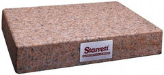 Starrett - 72" Long x 48" Wide x 12" Thick, Granite Inspection Surface Plate - 2 Ledges, AA Laboratory Grade, 0.00035" Unilateral Tolerance, Includes NIST Traceability Certificate - Americas Industrial Supply