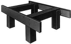Starrett - 48" Long x 36" Wide x 30" High, Steel Stationary Inspection Surface Plate Stand - Powder Coated, Beige Gray, For Use with Starrett Surface Plates - Americas Industrial Supply