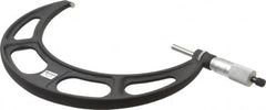 Starrett - 7 to 8" Range, 0.0001" Graduation, Mechanical Outside Micrometer - Ratchet Stop Thimble, Accurate to 0.0001" - Americas Industrial Supply