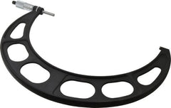 Starrett - 11 to 12" Range, 0.0001" Graduation, Mechanical Outside Micrometer - Ratchet Stop Thimble, Accurate to 0.0002" - Americas Industrial Supply