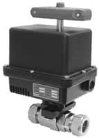 Gemini Valve - 1/2" Pipe, 1,000 psi WOG Rating Stainless Steel Electric Actuated Ball Valve - Reinforced PTFE Seal, Standard Port - Americas Industrial Supply