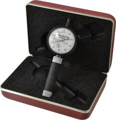 Starrett - 0 to 3/8", 0 to 90° Included Angle, Internal Chamfer Gage - White Hardened Tool Steel (Plunger), 3 Blade Plunger - Americas Industrial Supply