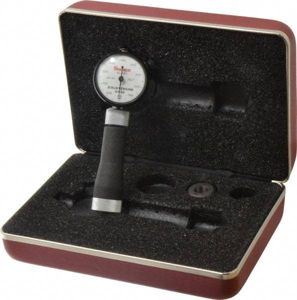 Starrett - 0.36 to 0.56" 90° Countersink Gage - White Dial Face - Americas Industrial Supply