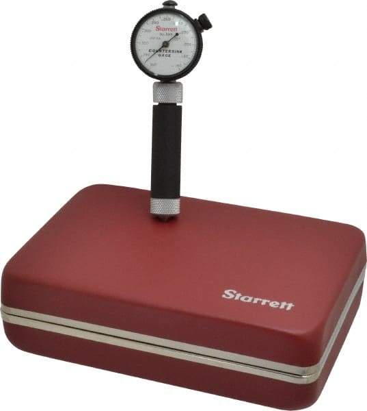 Starrett - 0.16 to 0.36" 100° Countersink Gage - White Dial Face - Americas Industrial Supply