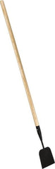 PRO-SOURCE - 7 Inch Wide Blade x 4 Inch High Blade Sidewalk and Ice Scraper - 48 Inch Long Wood, Straight Handle - Americas Industrial Supply