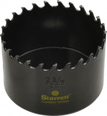 Starrett - 2-3/4" Diam, 1-5/8" Cutting Depth, Hole Saw - Carbide-Tipped Saw, Toothed Edge - Americas Industrial Supply