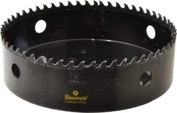 Starrett - 6" Diam, 1-5/8" Cutting Depth, Hole Saw - Carbide-Tipped Saw, Toothed Edge - Americas Industrial Supply