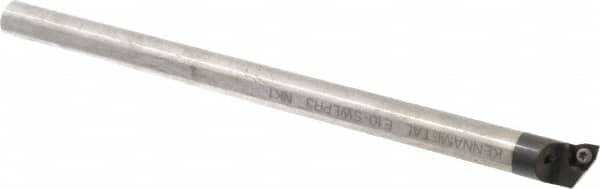 Kennametal - 19.56mm Min Bore Diam, 254mm OAL, 5/8" Shank Diam, E-SWLP Indexable Boring Bar - WP.. Insert, Screw Holding Method - Americas Industrial Supply