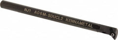 Kennametal - 15.24mm Min Bore Diam, 152.4mm OAL, 3/8" Shank Diam, A-SDUC Indexable Boring Bar - DC.. Insert, Screw Holding Method - Americas Industrial Supply