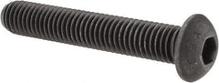 Value Collection - 1/2-13 UNC Hex Socket Drive, Button Screw - Alloy Steel, Black Oxide Finish, Fully Threaded, 3" Length Under Head - Americas Industrial Supply