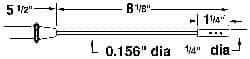 Thermo Electric - to 572°F, T, Thermocouple Probe - Americas Industrial Supply