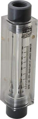 King - 1/2" FNPT Port Block Style, Inline Flowmeter - 125 Max psi, 8.2 SCFM, Acrylic - Americas Industrial Supply