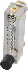 King - 1/4" F Port Block Style Panel Mount Flowmeter - 100 Max psi, 7 GPH, Acrylic - Americas Industrial Supply