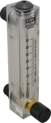 King - 1/2" M Port Block Style Panel Mount Flowmeter - 100 Max psi, 3.5 GPM, Acrylic - Americas Industrial Supply