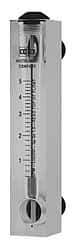 King - 1/2" F Port Block Style, Panel Mount Flowmeter - 125 Max psi, 8.2 SCFM, Acrylic - Americas Industrial Supply