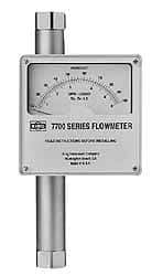 King - 1" Flange Port Stainless Steel Flowmeter - 1500 Max psi, 16.5 GPM, 316 Stainless Steel - Americas Industrial Supply