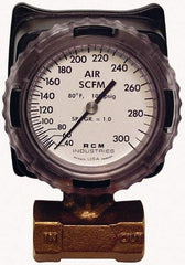 Made in USA - 1" NPT Port RCM Industries Flo-Gage Flowmeter - 180 Max psi, Bronze - Americas Industrial Supply