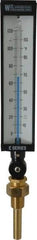 WGTC - 120°F, Industrial Thermometer with Standard Thermowell - 3-1/2 Inch Stem Length, 1-1/4 to 18 Inch Thread - Americas Industrial Supply