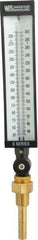 WGTC - 30 to 300°F, Industrial Thermometer with Standard Thermowell - 3-1/2 Inch Stem Length, 1-1/4 to 18 Inch Thread - Americas Industrial Supply