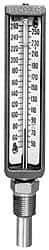 WGTC - 40 to 260°F, Back Angle Industrial Thermometer - 2 Inch Stem Length - Americas Industrial Supply