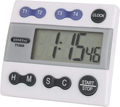 General - 4 Channel Timer - White - Americas Industrial Supply