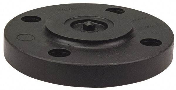 NIBCO - 1/2" Pipe, 3-1/2" OD, Polypropylene Blind Pipe Flange - Schedule 80, Black - Americas Industrial Supply