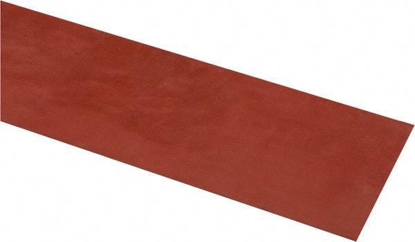 Made in USA - 4" Wide, 0.031" Thick, Silicone Rubber Foam Sheet - 30 Durometer, Orange-Red, -60 to 500°F, 650 psi Tensile Strength, Cut-to-Length - Americas Industrial Supply