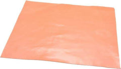 Made in USA - 12" Long, 12" Wide, 0.031" Thick, Silicone Rubber Foam Sheet - 30 Durometer, Orange-Red, -60 to 500°F, 650 psi Tensile Strength, Stock Length - Americas Industrial Supply