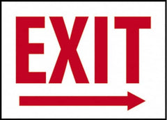 NMC - Exit, Plastic Exit Sign - 14" Wide x 10" High - Americas Industrial Supply