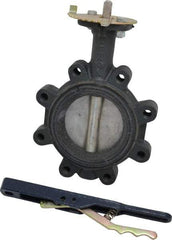 NIBCO - 4" Pipe, Lug Butterfly Valve - Lever Handle, Ductile Iron Body, EPDM Seat, 250 WOG, Stainless Steel (CF8M) Disc, Stainless Steel Stem - Americas Industrial Supply
