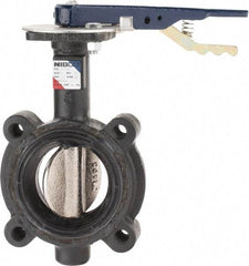 NIBCO - 3" Pipe, Lug Butterfly Valve - Lever Handle, Ductile Iron Body, Buna-N Seat, 250 WOG, Ductile Iron Disc, Stainless Steel Stem - Americas Industrial Supply