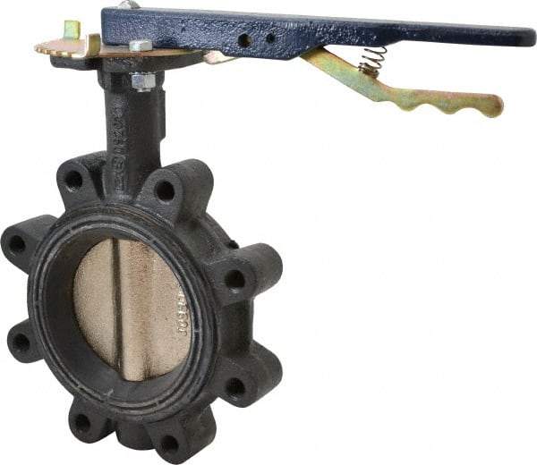 NIBCO - 4" Pipe, Lug Butterfly Valve - Lever Handle, Ductile Iron Body, Buna-N Seat, 250 WOG, Ductile Iron Disc, Stainless Steel Stem - Americas Industrial Supply