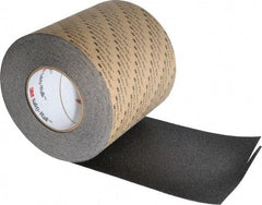 3M - Black Solid Color Anti-Slip Vinyl Tape - 6" Wide x 60' Long - Americas Industrial Supply